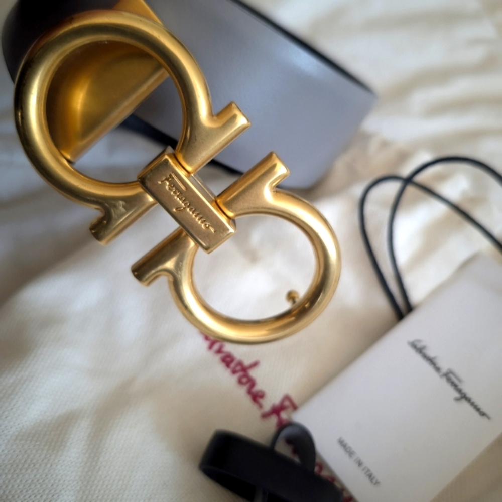 Salvatore Ferragamo Reversible Leather Belt